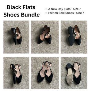 Black Flat Shoes Bundle